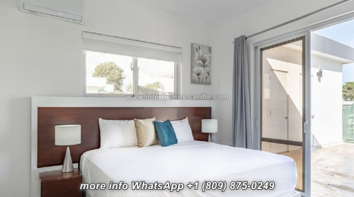 photos for SOSUA: STUNNING MODERN 2-BEDROOM VILLA WITH HUGE OUTDOOR TERRACE